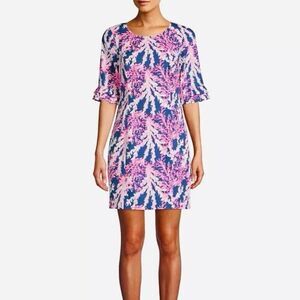 Lilly Pulitzer Women’s Fiesta Stretch Nauti Navy Beyond the Sea Coral- Size 0 3/